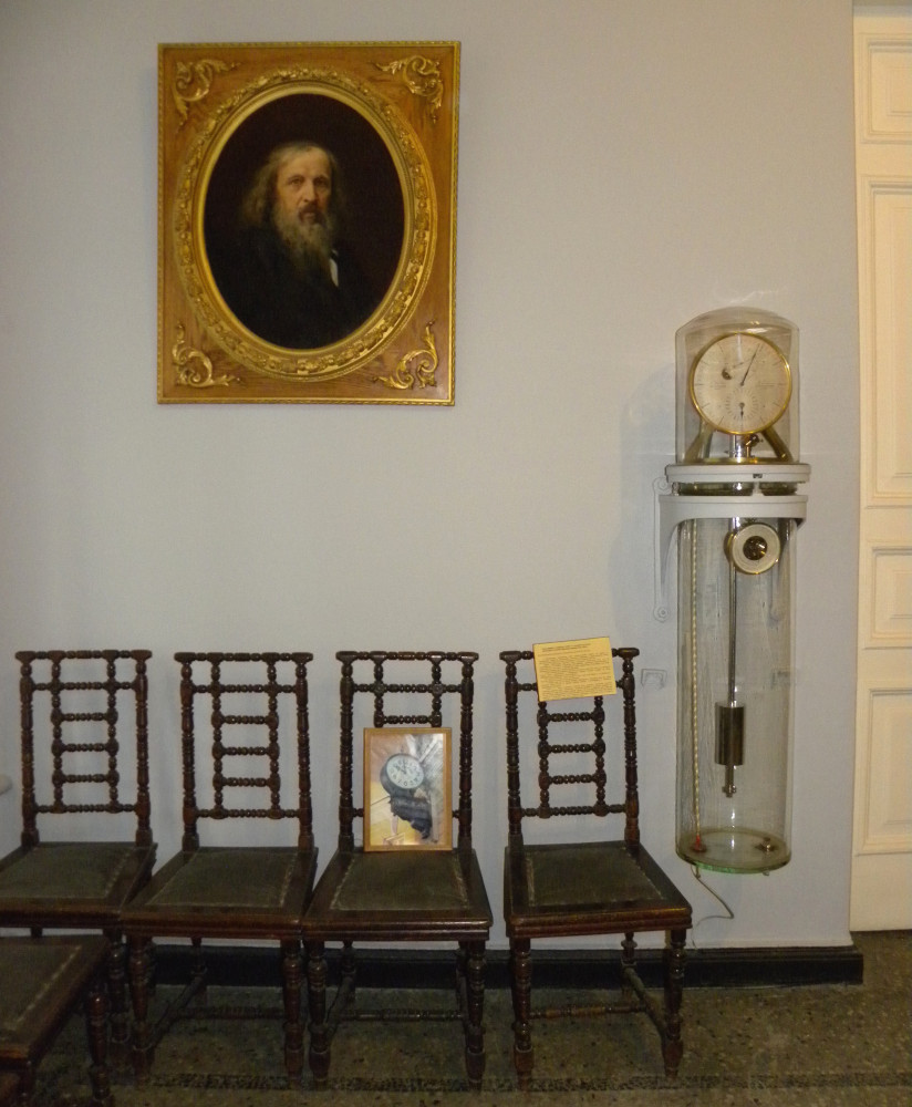 Мемориальный служебный кабинет Д.И. Менделеева. Эталонные часы фирмы Рифлер